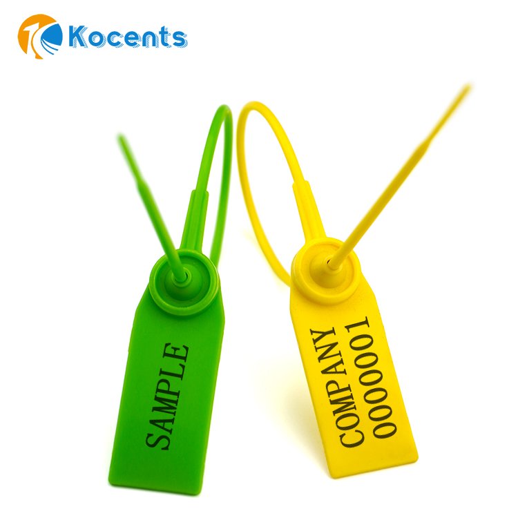 Kocents PTS-002 Disposable Self-locking Security Seal Truck Logistics Anti-theft Plastic Seal