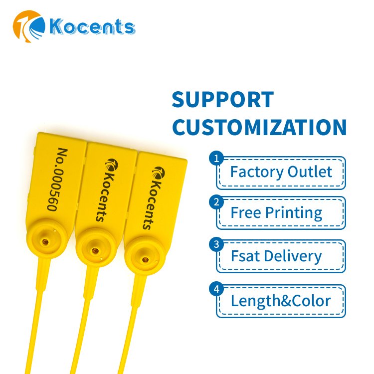 Kocents PTS-002 Disposable Self-locking Security Seal Truck Logistics Anti-theft Plastic Seal