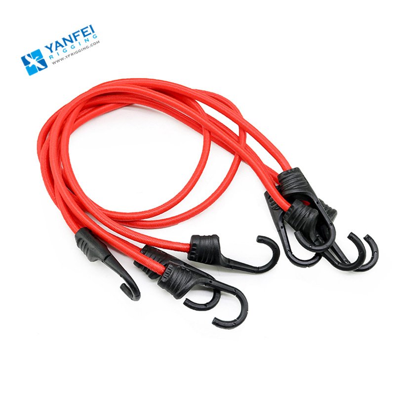 Fitness Elastic Bungee Cord RopeTraning Shock Cord with Hook End Tarp Bungie Tie Down Set, Rope Luggage Suitcase Car Roof Rack