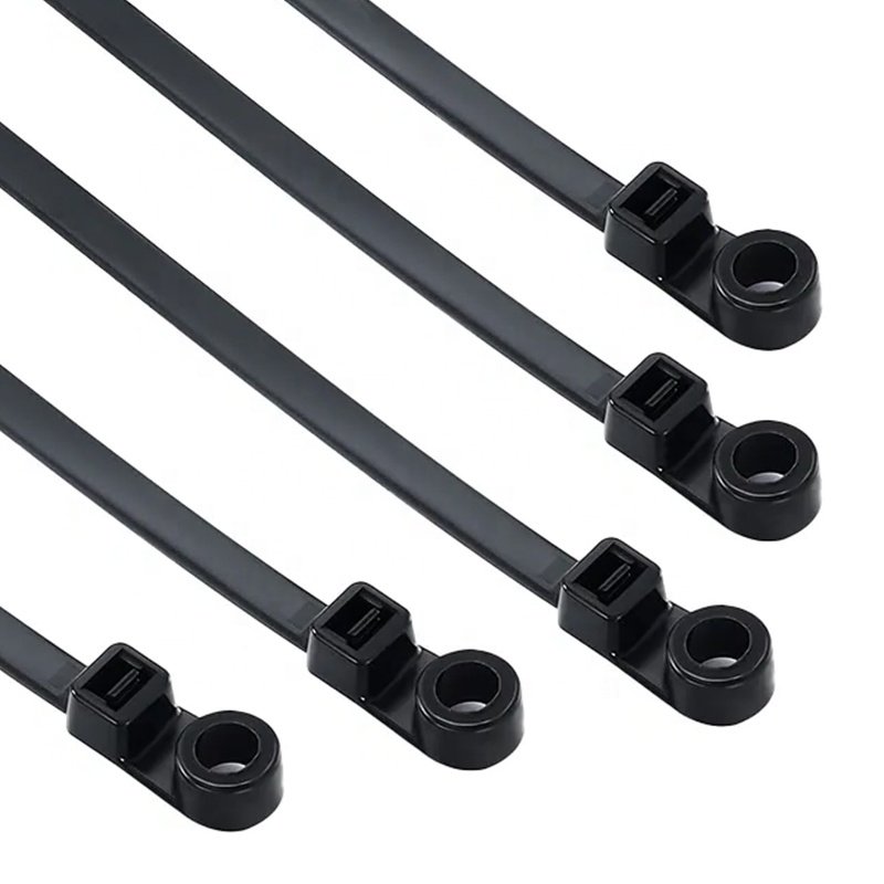 High Quality Nail Hole Zip Tie Screw Ties 2.5mm x 100mm Screw Mount Cable Ties