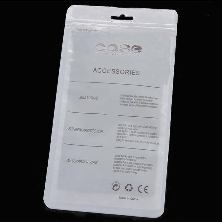 Factory direct three-side sealing plastic bag composite zipper bag mobile phone shell packaging bag with own LOGO