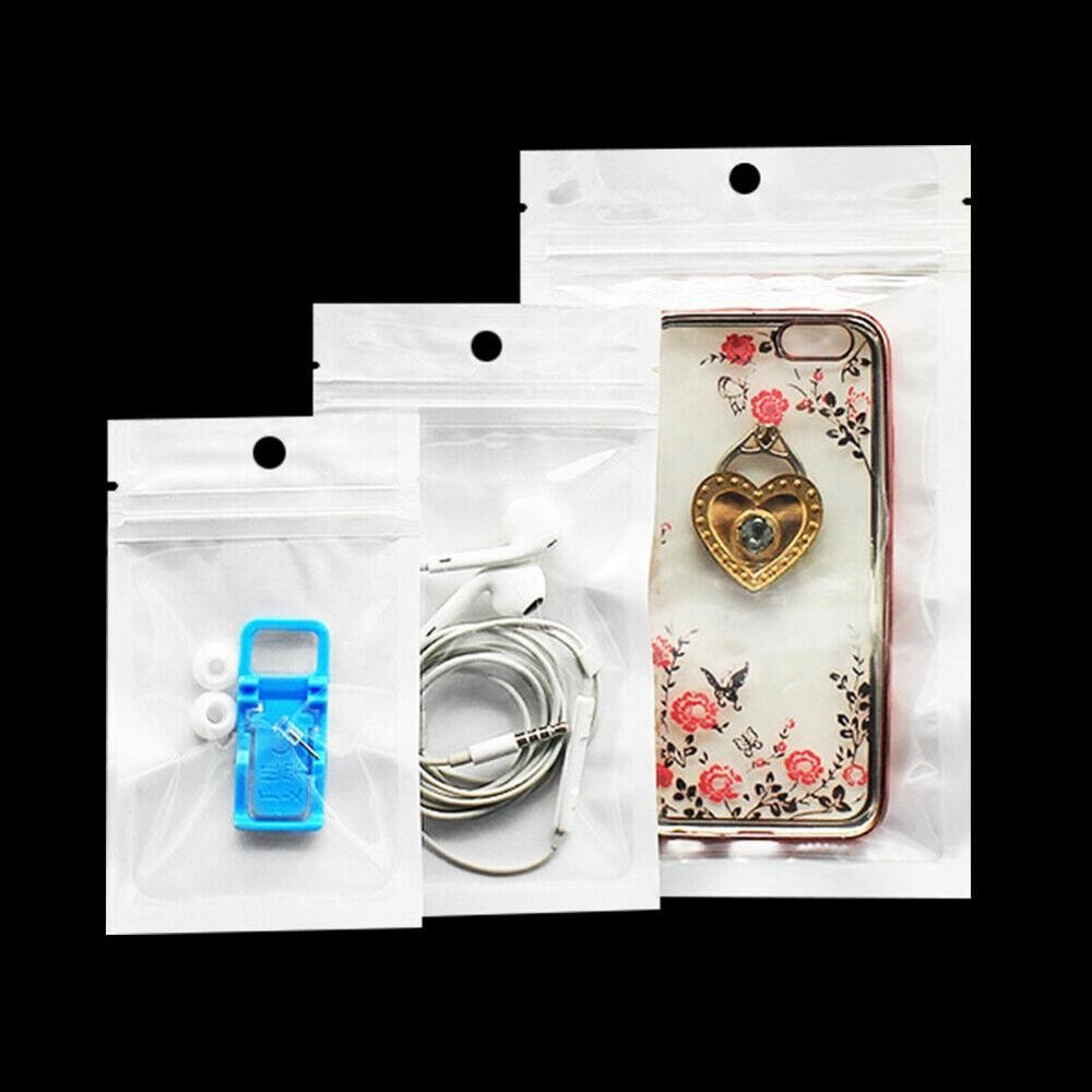 Factory direct three-side sealing plastic bag composite zipper bag mobile phone shell packaging bag with own LOGO