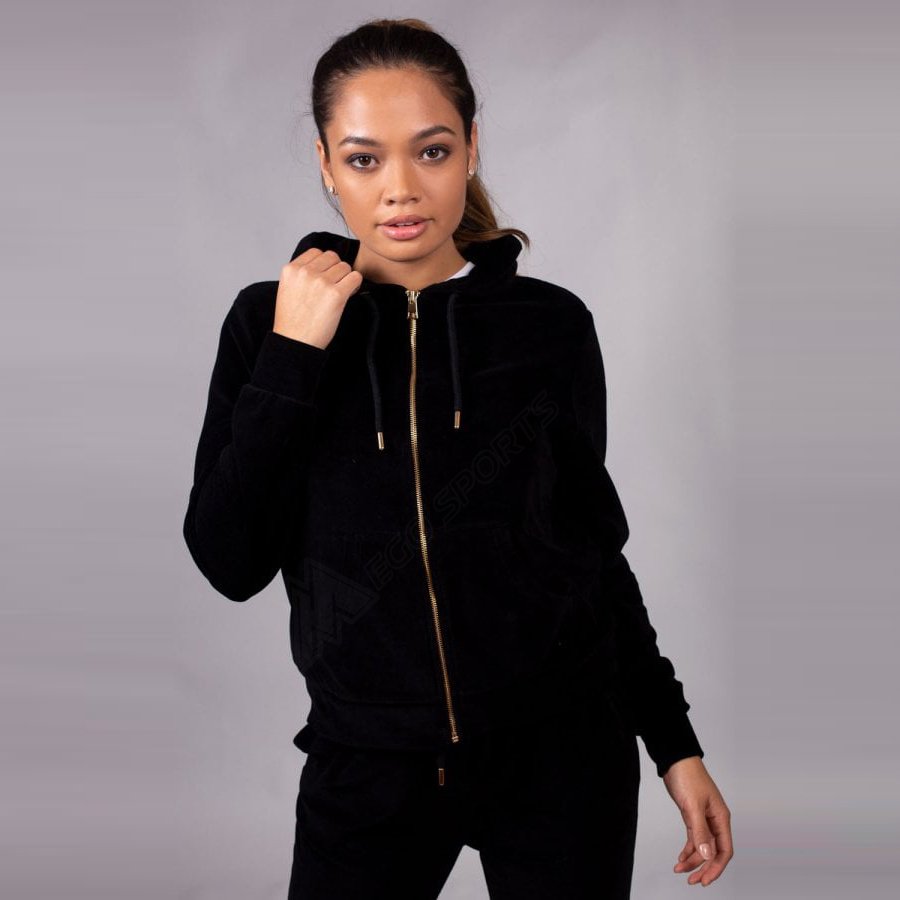 High Quality Custom Logo Cotton Long Sleeve Zip Up White Crop Top Women Hoodie For Gym Grey Full Zip Hoodie