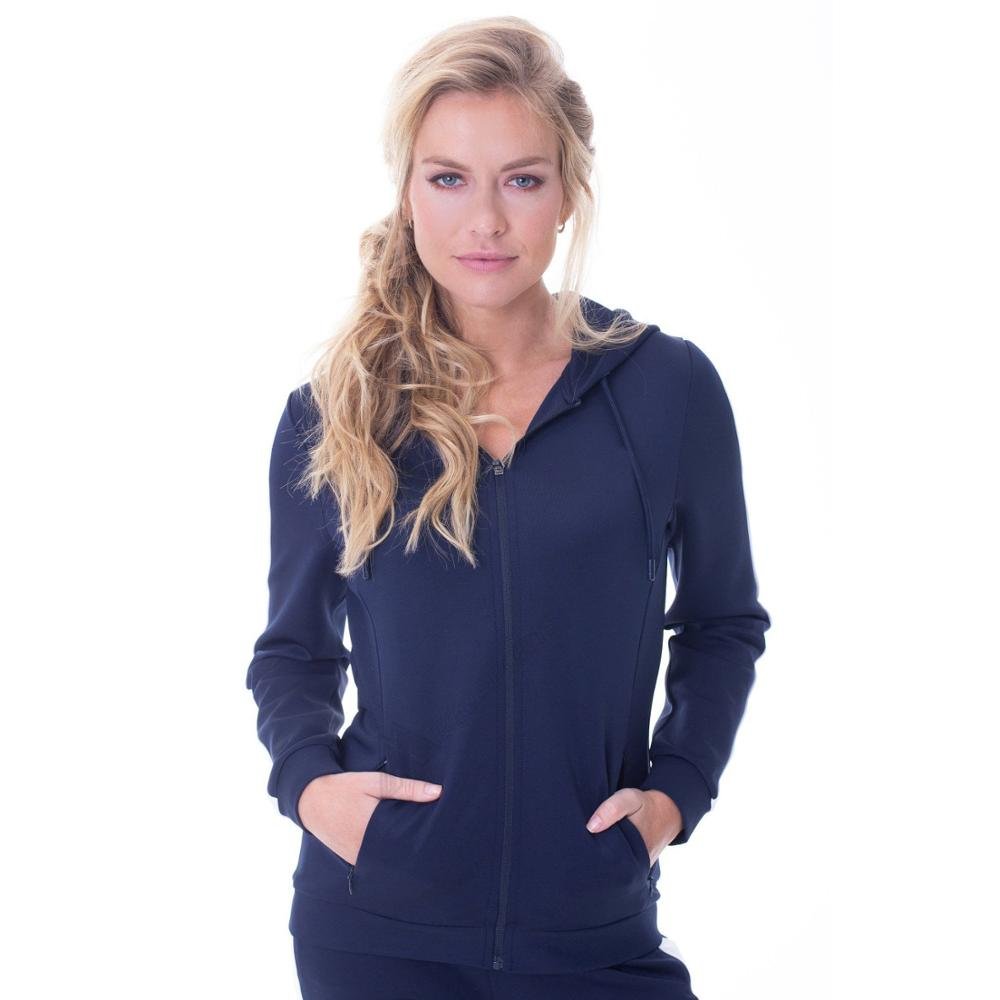 High Quality Custom Logo Cotton Long Sleeve Zip Up White Crop Top Women Hoodie For Gym Grey Full Zip Hoodie