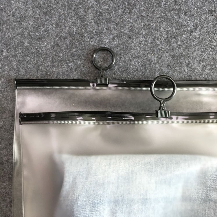 Frosted/ Clear Bag For Clothes With Printing PVC Plastic Zipper Pack Bag With Logo Custom Clothing Packaging Bag