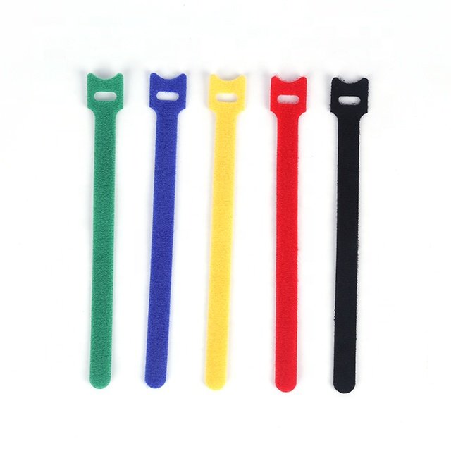 Double Sided Custom Velcroes Cable Ties Printed Brand logo Hook And Loop Strap