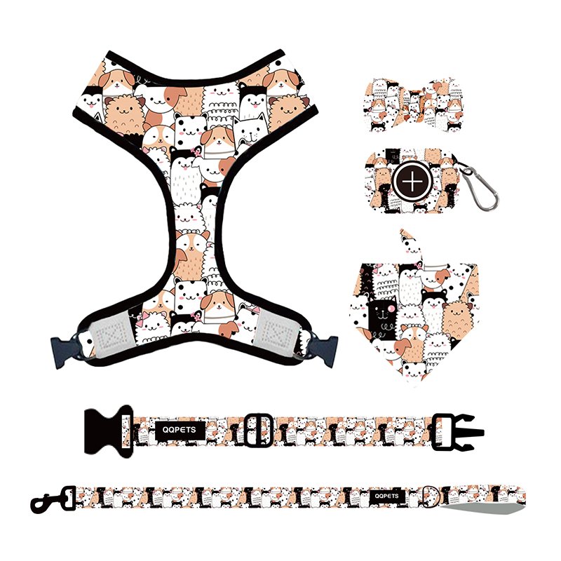 Hot selling of luxury dog harness heavy duty accessories no pull dog puppy harness front clip,halloween dog harness