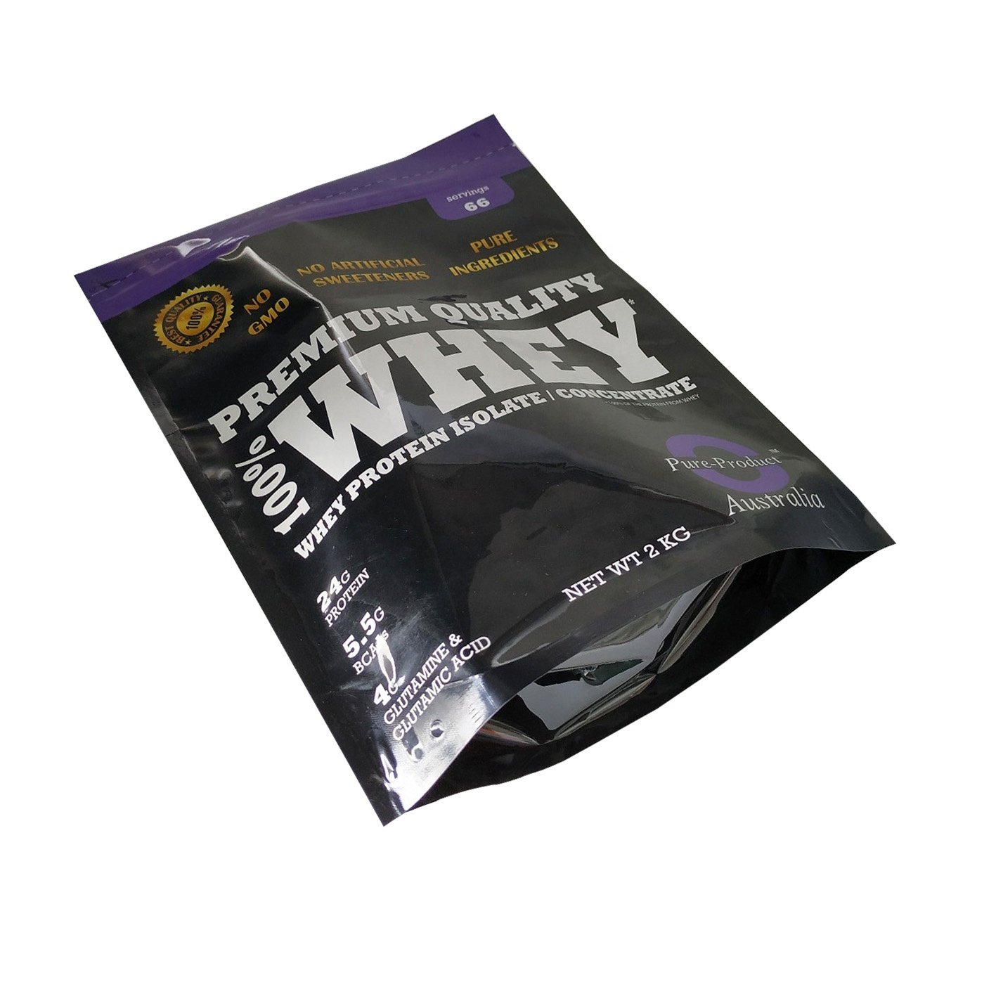 Customized food package ziplock plastic transparent doyack stand up pouch front clear custom logo