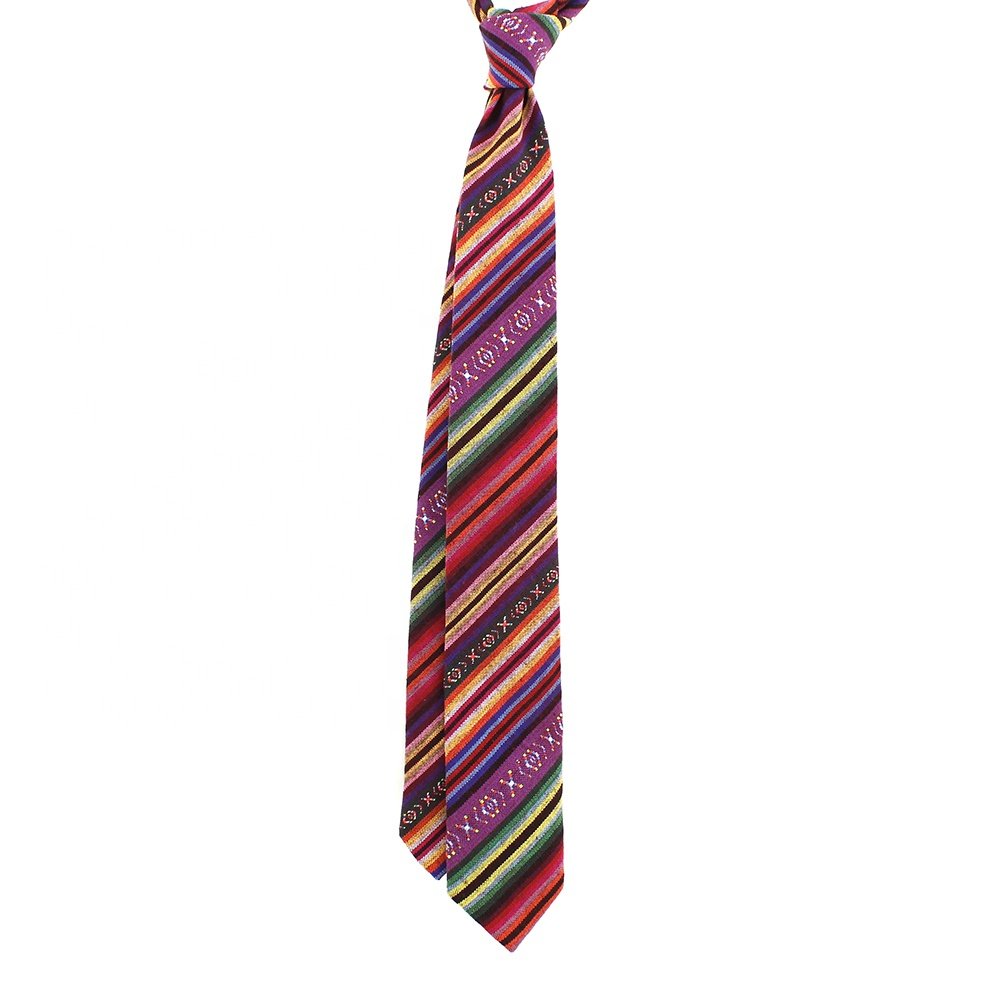 Low MOQ Wholesale Mens Ties Shengzhou Custom Necktie Slim Skinny Cotton Polyester Novelty Colorful Striped 6CM Neckties For Men