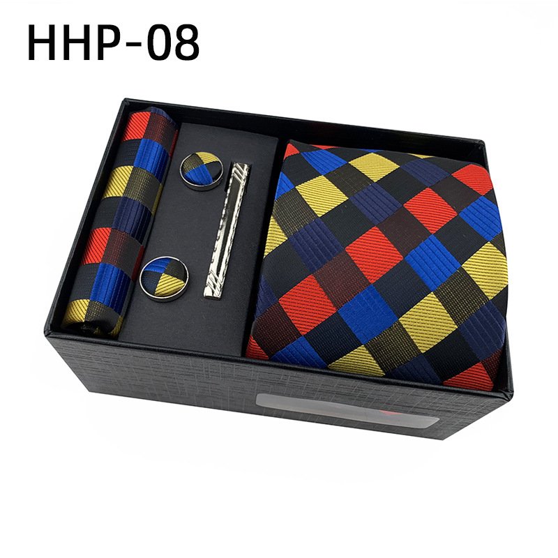 Fashion Men Tie Green Teal Blue Solid Paisley Striped Plaid Floral Animal Necktie Handkerchief Cufflink Set