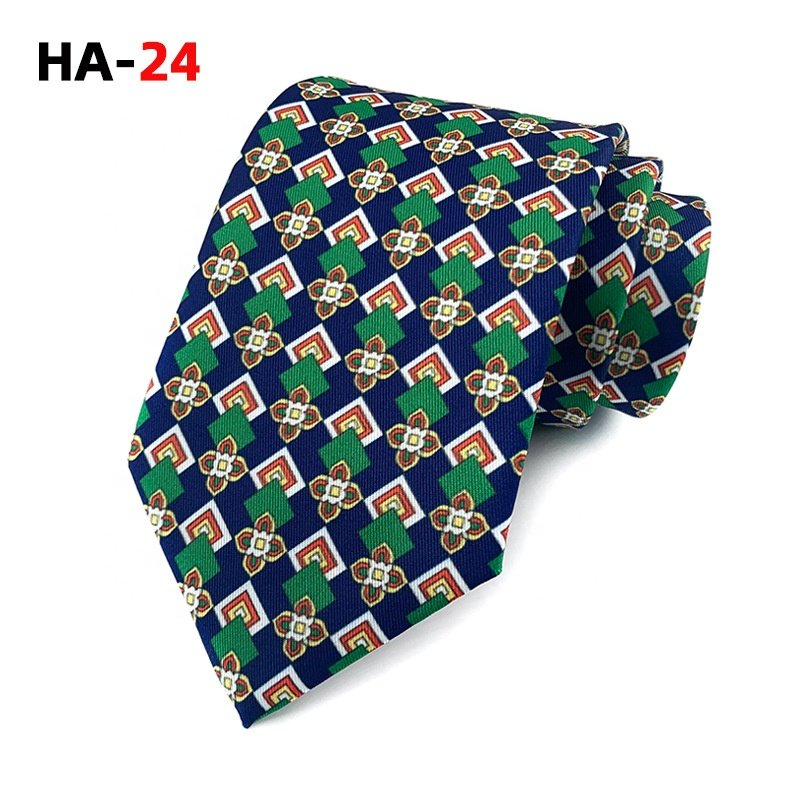 Manufacturer wholesale high quality cheap cravatte uomo printed necktie camisa con corbata impresa mens vintage ties