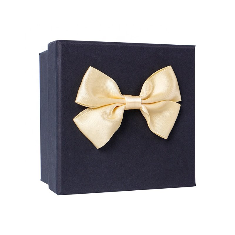 Custom Gift Wrapping Bow Packing Ribbon Bows With Elastic Loop Pre Tied Bow For Box Decorative