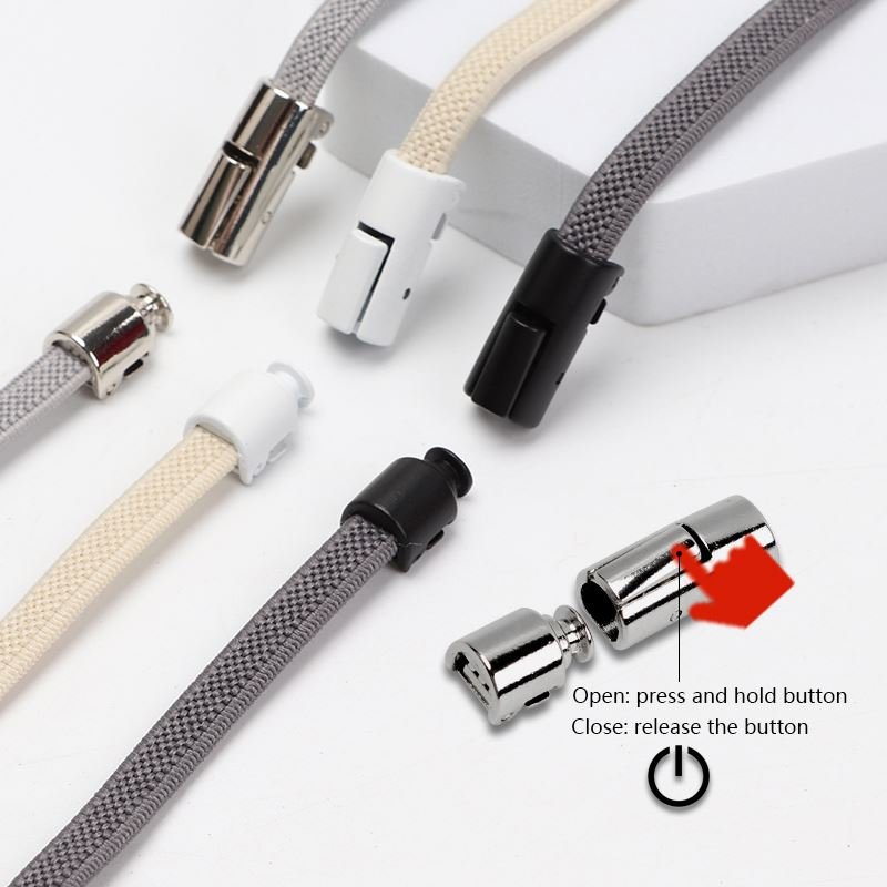 High Quality New No tie Shoelaces flat Elastic Shoe Laces Sneakers lazy Shoelace Quick Easy Press lock Shoelaces