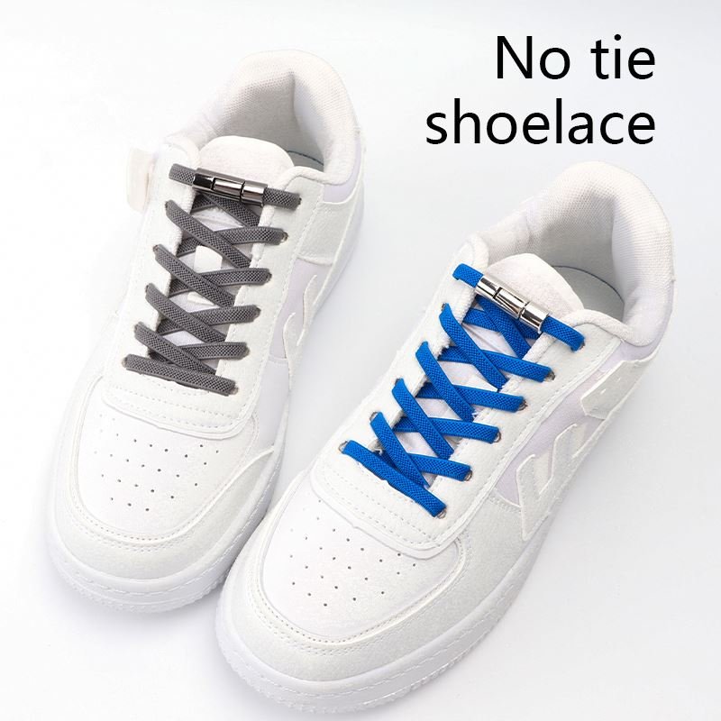 High Quality New No tie Shoelaces flat Elastic Shoe Laces Sneakers lazy Shoelace Quick Easy Press lock Shoelaces