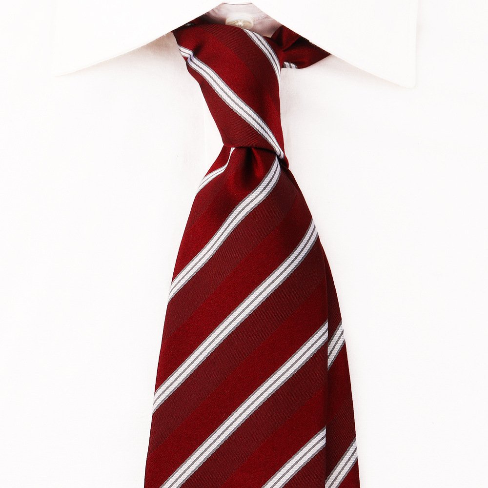 Silk tie striped check business silk tie male formal business wedding tie in stock necktie for men