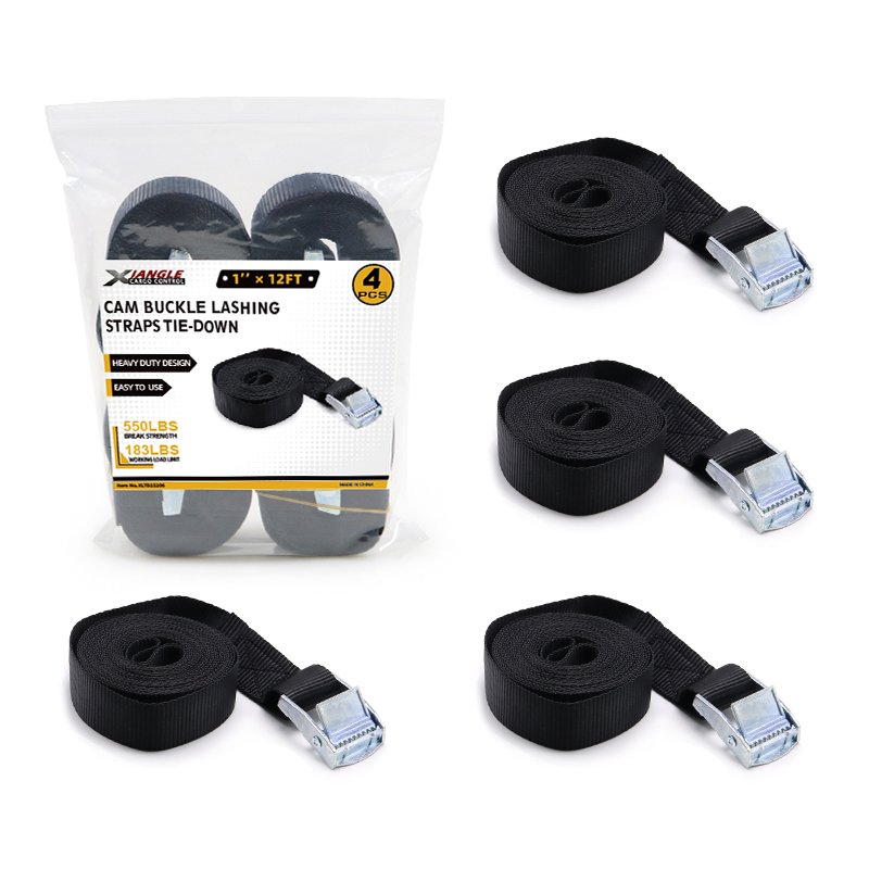 OEM 1inch 25mm 250kgs cargo load security webbing cam buckle tie down endless lashing strap