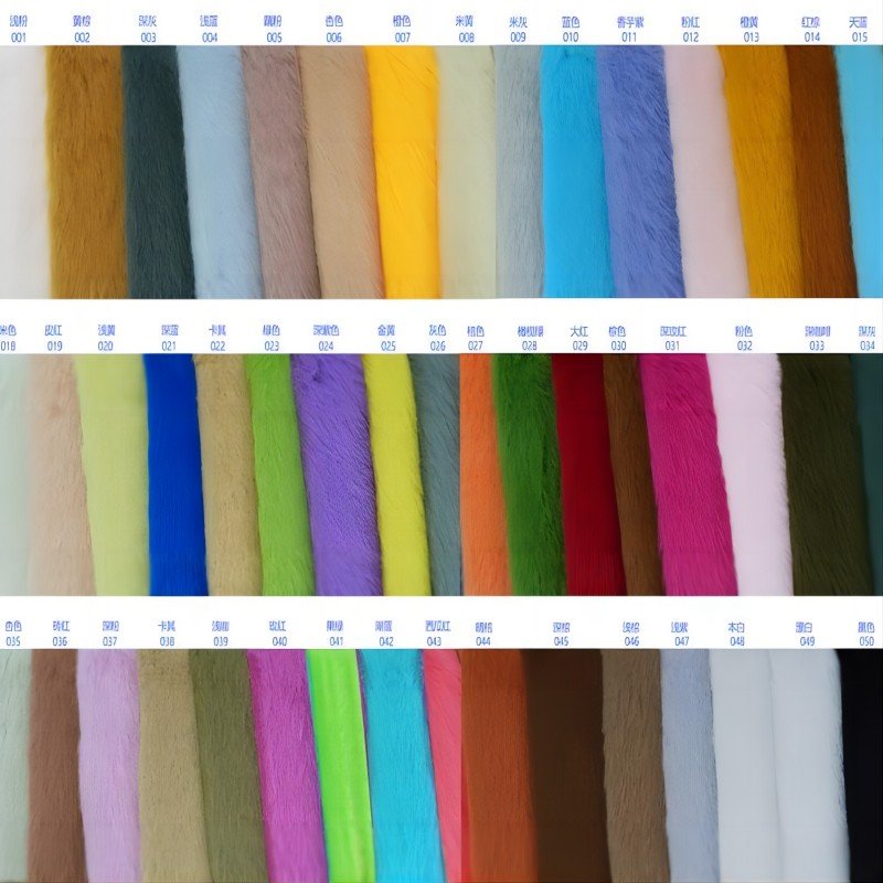 Factory stock gold mink velvet high and low plush fabric 7mm European mink fabric mink ferret jade fox velvet toy fabric