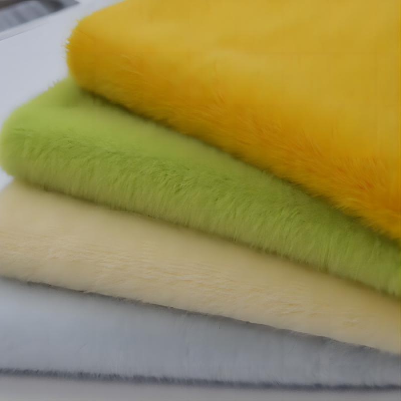 Factory stock gold mink velvet high and low plush fabric 7mm European mink fabric mink ferret jade fox velvet toy fabric
