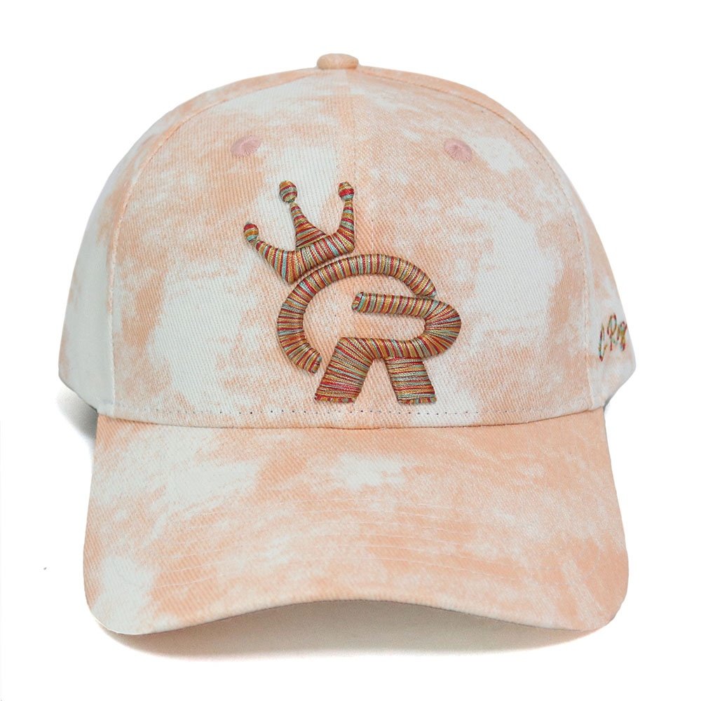 Oem Custom 6 Panel Curved Brim Tie-dye fabric Baseball Cap, Sports cap,3d Puff Embroidery Logo Structured baseball cap