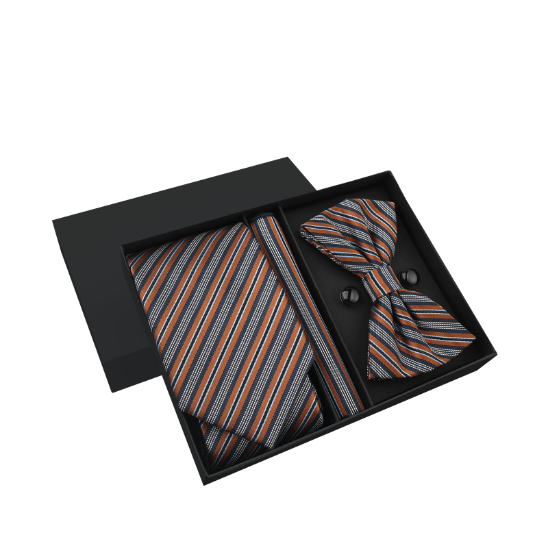 Custom Paper Luxury Men Tie Gift Box Silk Men Necktie Sets Packaging Boxes For Belts Fashion Accessories