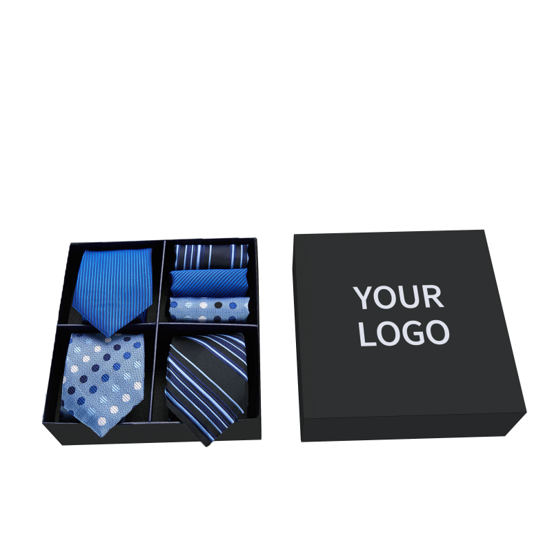 Custom Paper Luxury Men Tie Gift Box Silk Men Necktie Sets Packaging Boxes For Belts Fashion Accessories