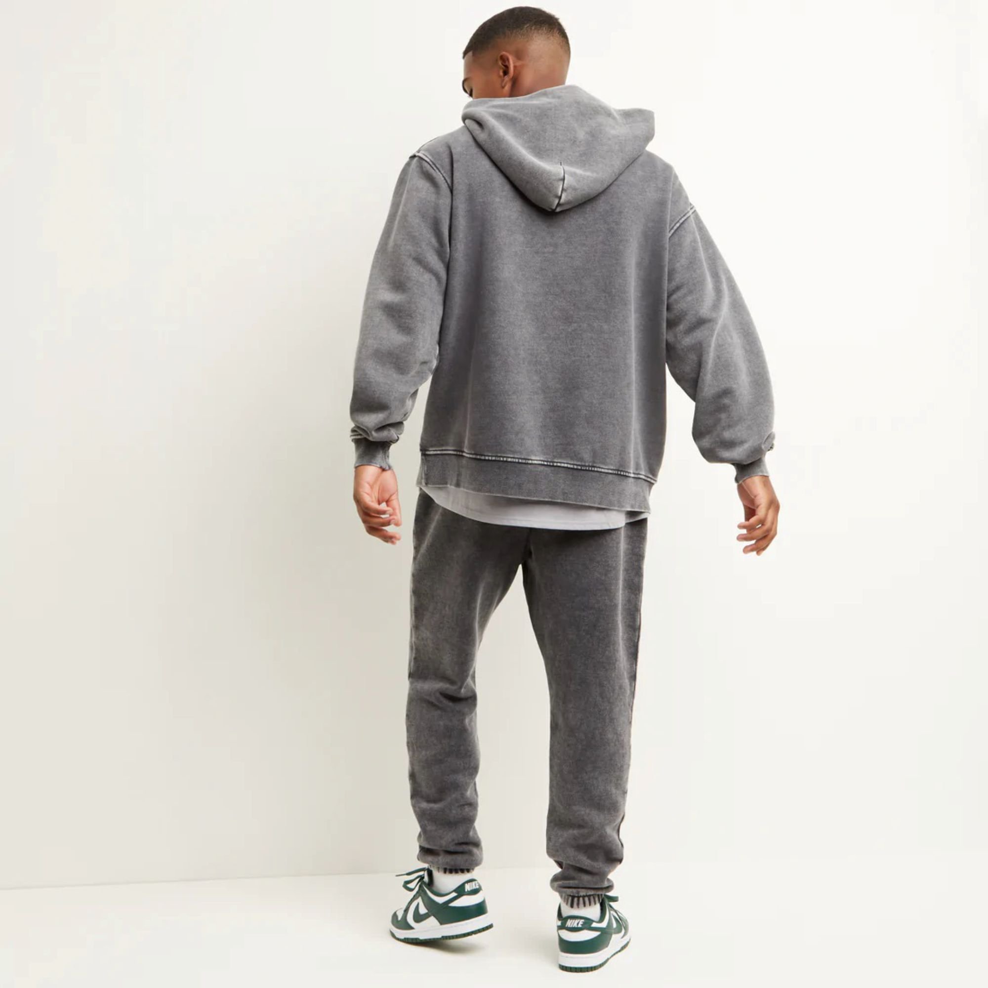 High Quality 100% Cotton Acid Washed Vintage Hoodie 6XL High Street Series Spring Season Old Sweater Stone Washed Look