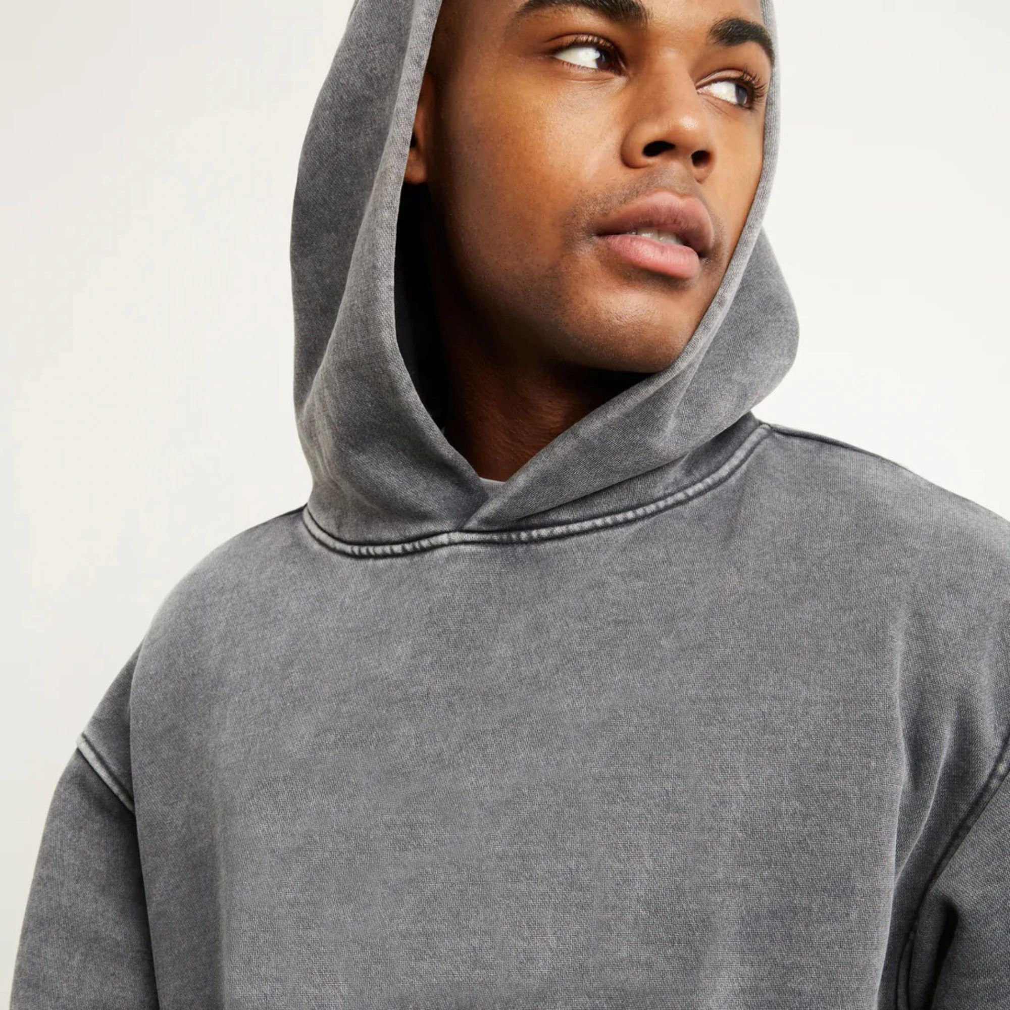 High Quality 100% Cotton Acid Washed Vintage Hoodie 6XL High Street Series Spring Season Old Sweater Stone Washed Look
