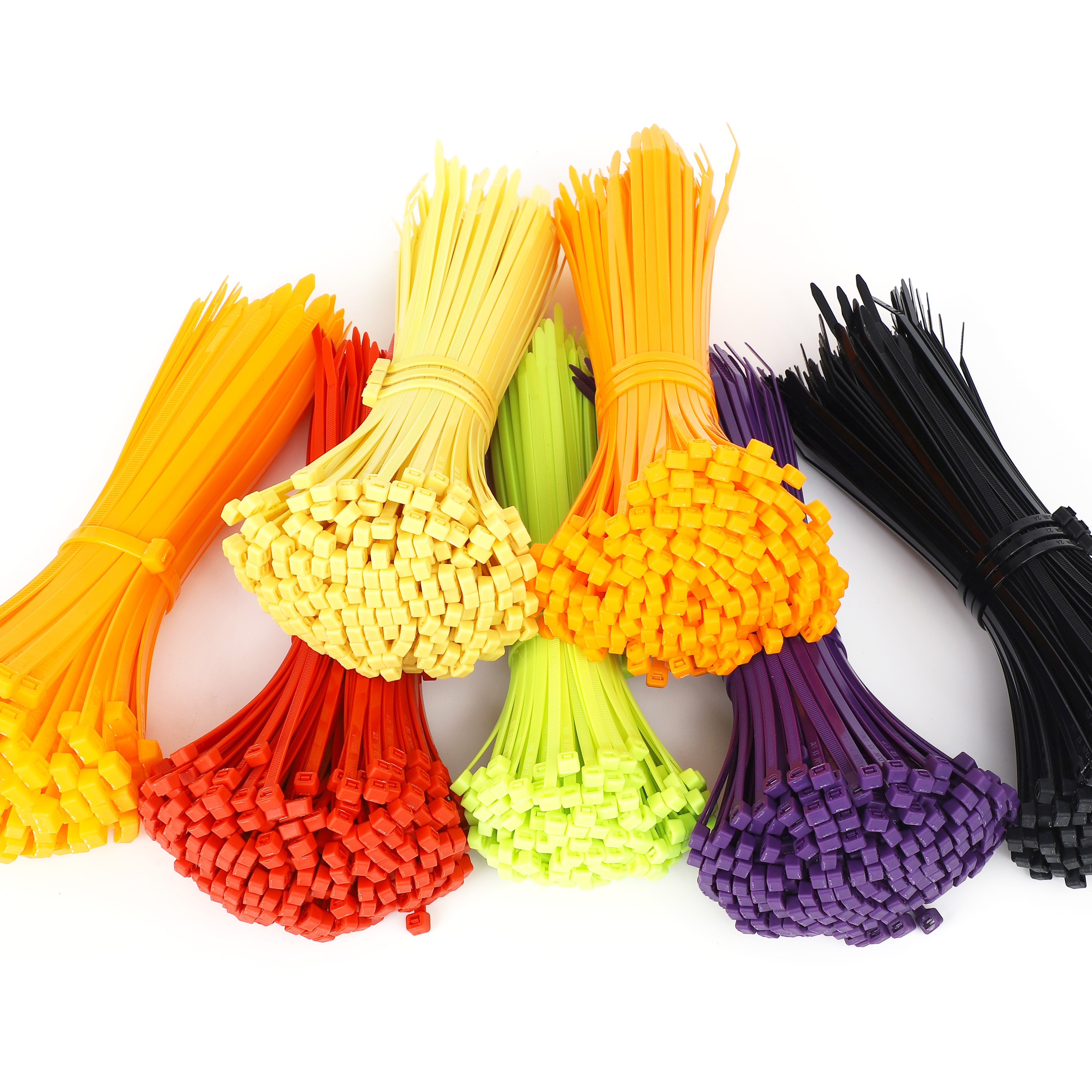 Factory Direct Sale Eco-Friendly Pa66 Ziptie Cable Ties Self-Locking Plastic Nylon in White Black Other Colored Options CN;GUA