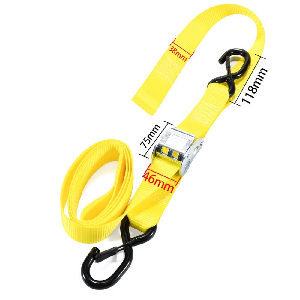 2pk 38mm 1200Kg Motorcycle Cam Tie Down Strap Bike Cargo Straps Motorcycle Kit Transport Accessories