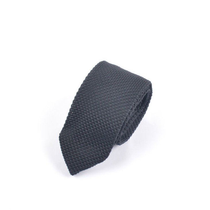 China high quality knit black Tie for men