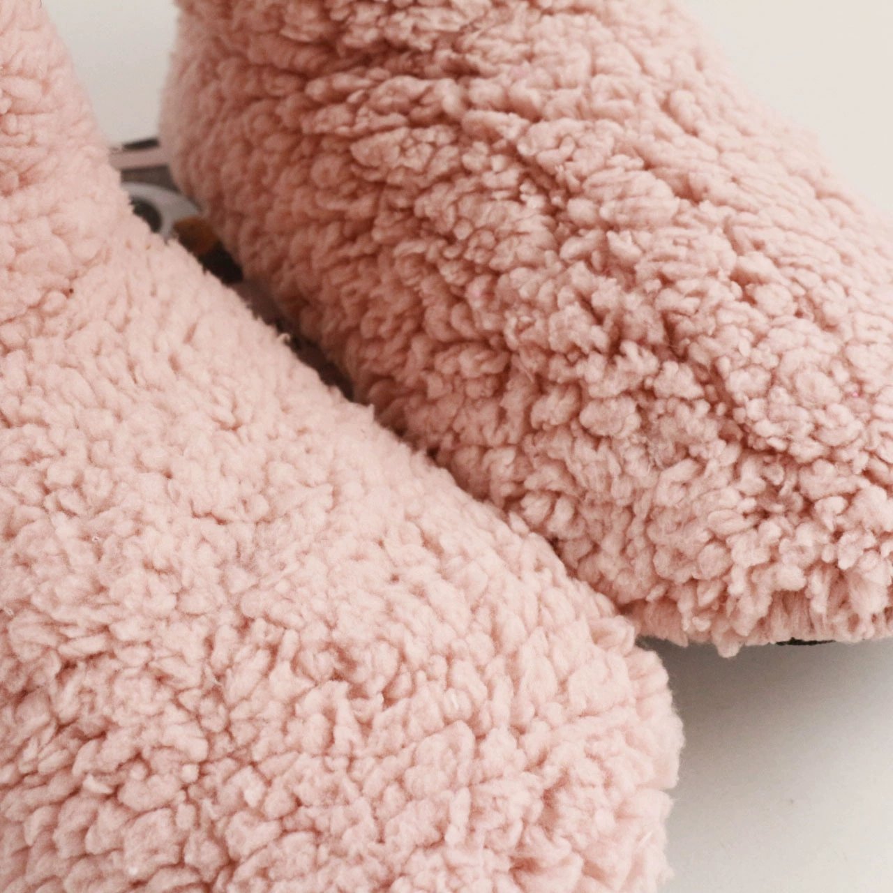 Woman Women Women's Ladies Winter Fuzzy Sherpa Indoor Floor Home Non-slip Slippers Booties Boots With Pom Poms
