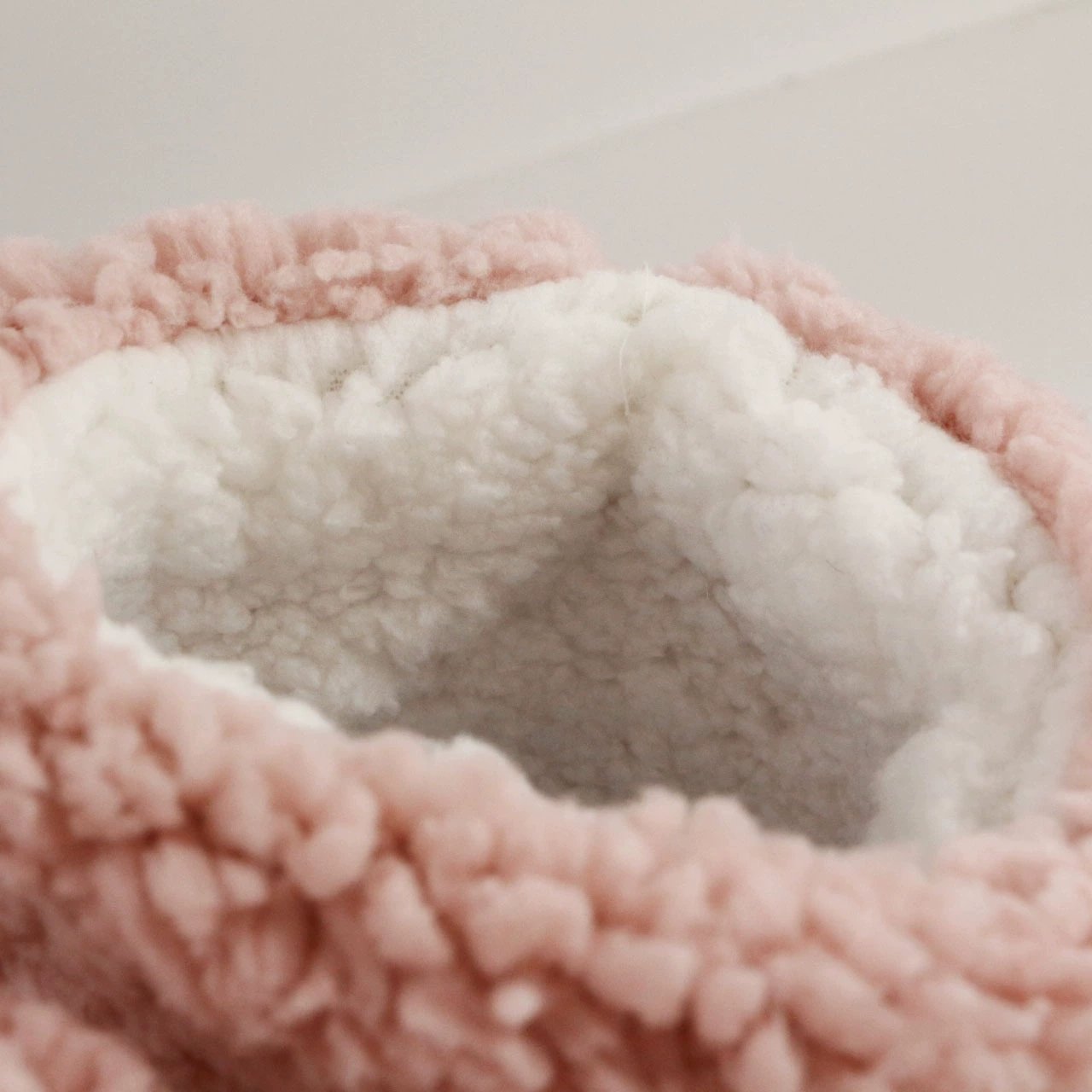 Woman Women Women's Ladies Winter Fuzzy Sherpa Indoor Floor Home Non-slip Slippers Booties Boots With Pom Poms