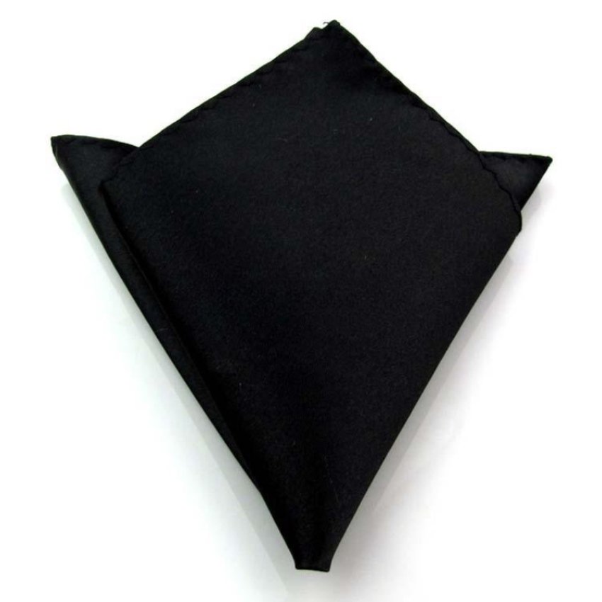 Custom Silk Handkerchief Men Bridal Solid Pocket Foulard En Satin Square Wedding Handkerchief