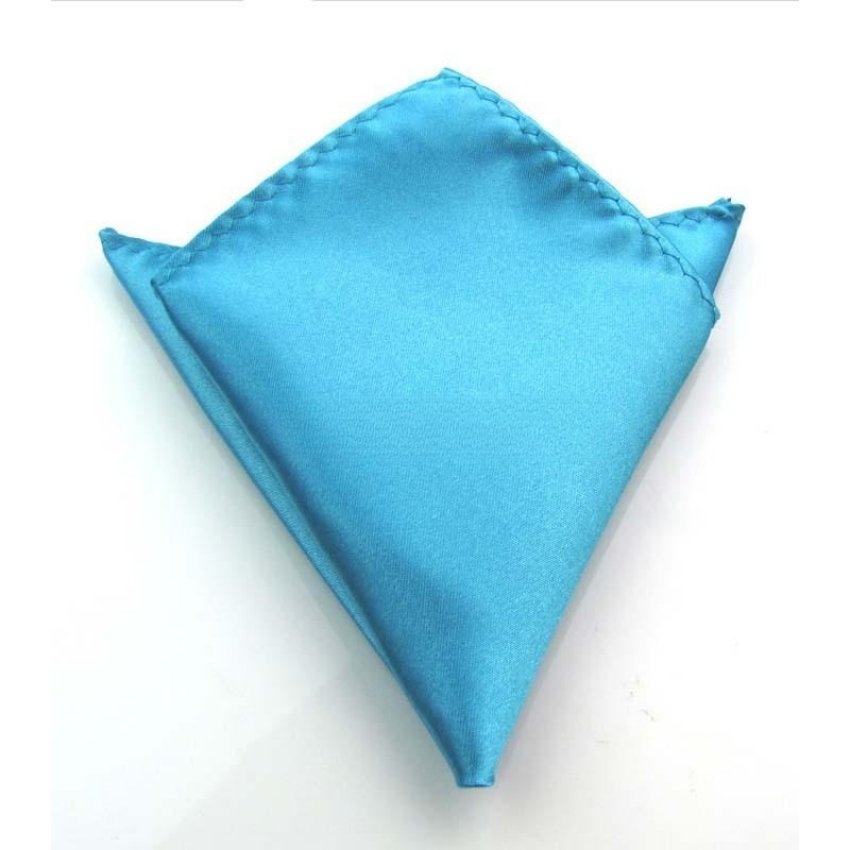Custom Silk Handkerchief Men Bridal Solid Pocket Foulard En Satin Square Wedding Handkerchief