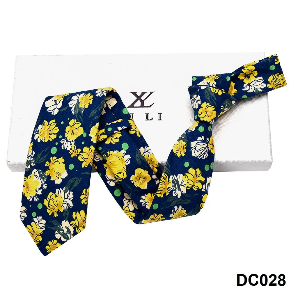 YiLi Factory Wholesale Custom Handsome Digital Screen Printing 100% Pure Cotton Necktie