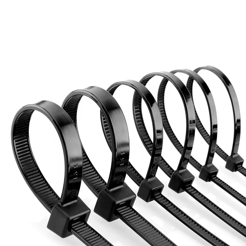 100 pack Direct Selling Cable Zip Ties Nylon Self Locking Wire Ties 6 inch 200 Pieces Black