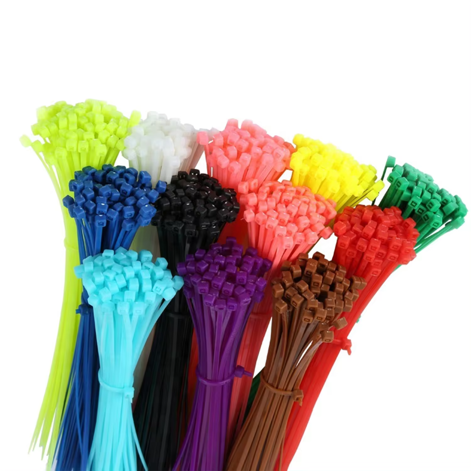 100 pack Direct Selling Cable Zip Ties Nylon Self Locking Wire Ties 6 inch 200 Pieces Black