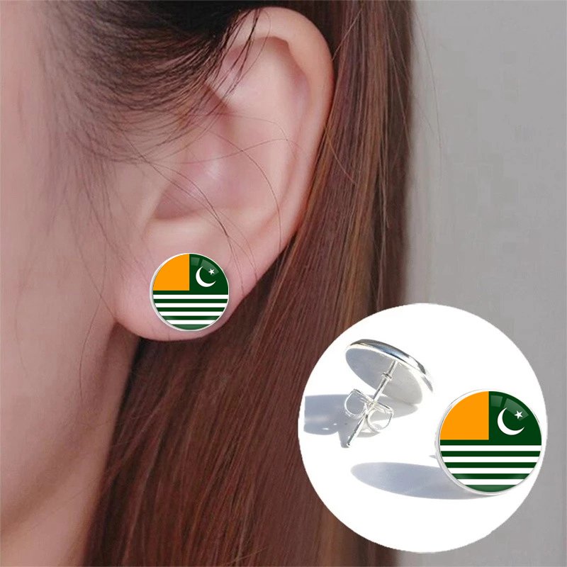 80 Models Kashmir Flag Map Tie Clip Lapel Pin Ring Brooch Cuff Link Necklace Bracelet Earrings Key Chain Kashmiri Jewelry Set