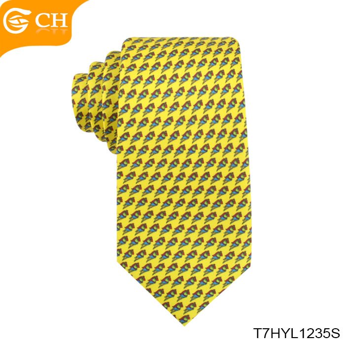 OEM Latest Custom Personalized Silk Necktie Animal Tie Custom Digital Printing 100% Silk Mens Tie