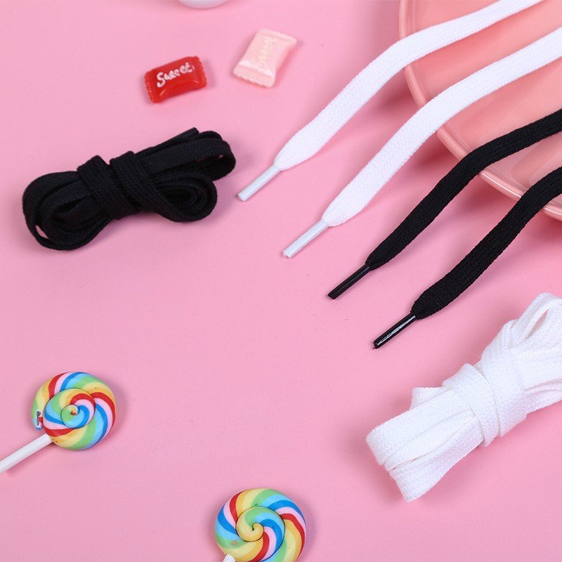 High Quality Sneakers Sport Fluorescent Laces Thick Shoes Tie Polyester Tie Flat Shoe Laces