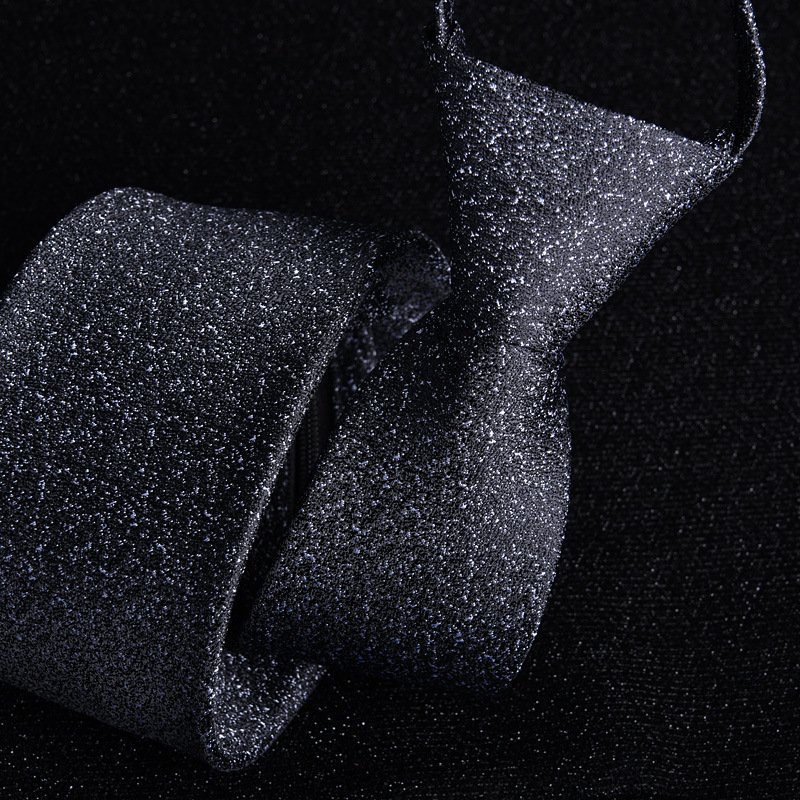Factory Men's professional tie executive blue black business groom casual zipper lazy free stripes 7cm easy to pull
