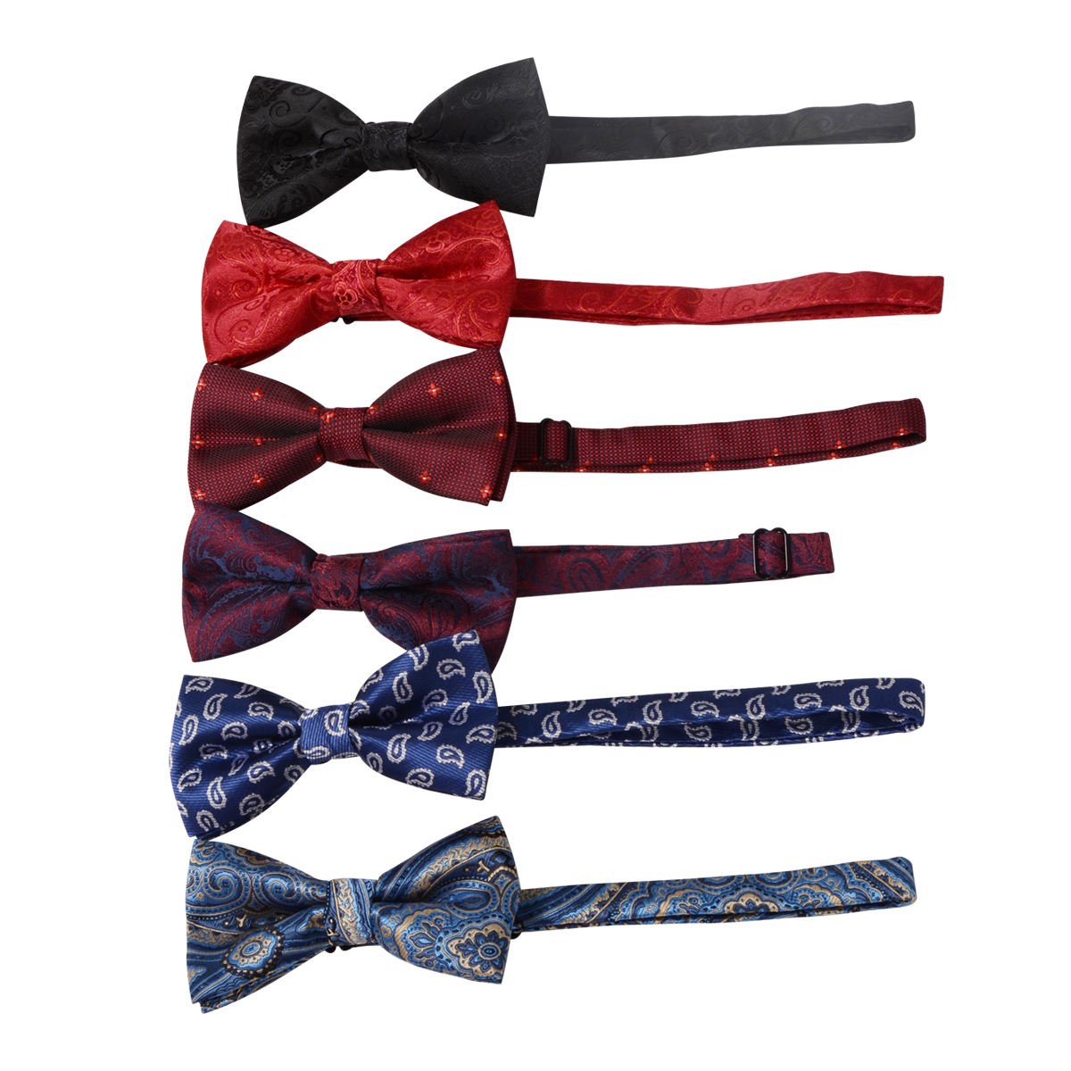 2024 Hot Selling Wholesale Luxury Best Design Bowtie High Quality Low MOQ 100% Polyester Jacquard Bow Tie For Business Men