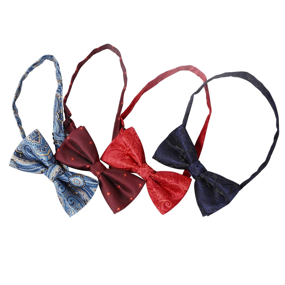 2024 Hot Selling Wholesale Luxury Best Design Bowtie High Quality Low MOQ 100% Polyester Jacquard Bow Tie For Business Men
