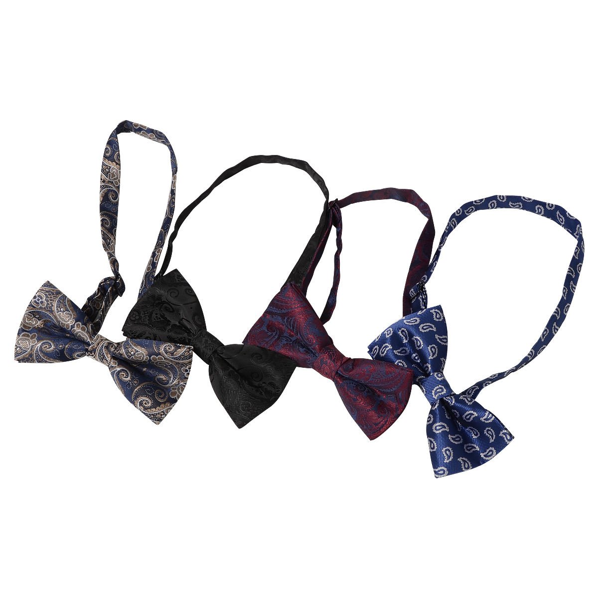 2024 Hot Selling Wholesale Luxury Best Design Bowtie High Quality Low MOQ 100% Polyester Jacquard Bow Tie For Business Men