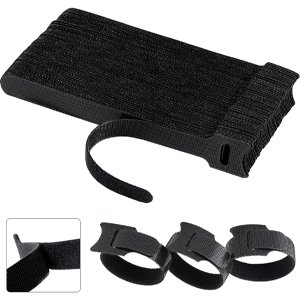 Reusable Nylon Plastic Customized Strap Adjustable Straps Tidy Hook and Loop Ties for PC Computer Electronics Cable Organiser