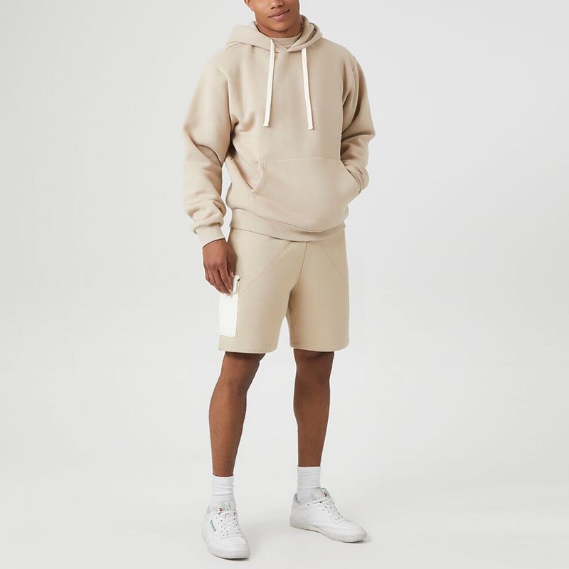 Factory direct sales Customized pattern High quality pure cotton suit Unisex printed hoodie Fashion casual sweatshirt suit