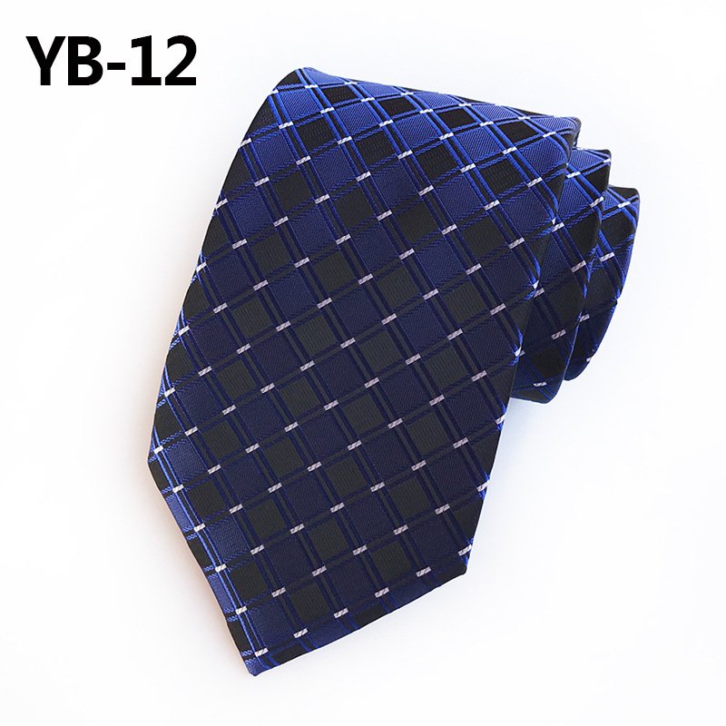 Men's ties 8cm vestidos business wedding tie Male legame gift England Stripes plaid necktie