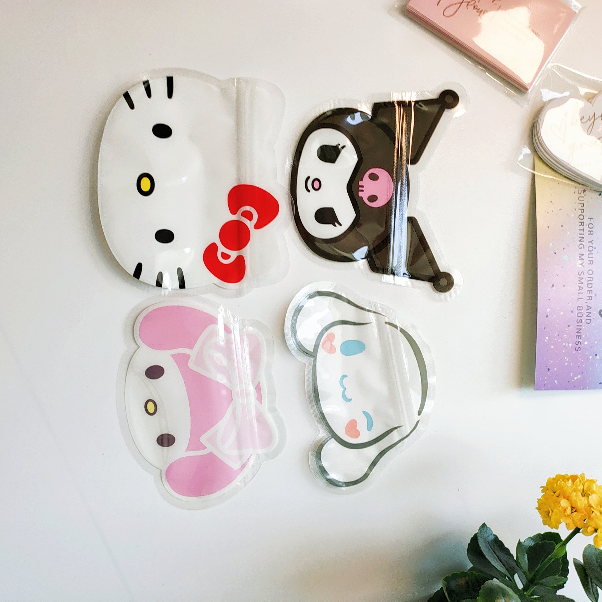 2024 HK Kuku Cute Cartoon Characters Storage Minimalist Plastic Zipper Reusable Mylar Packaging Hot Stamping Ties Popular Use