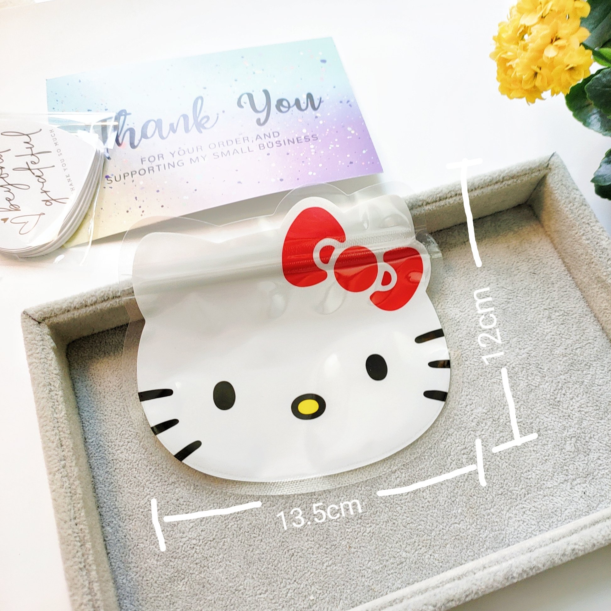 2024 HK Kuku Cute Cartoon Characters Storage Minimalist Plastic Zipper Reusable Mylar Packaging Hot Stamping Ties Popular Use