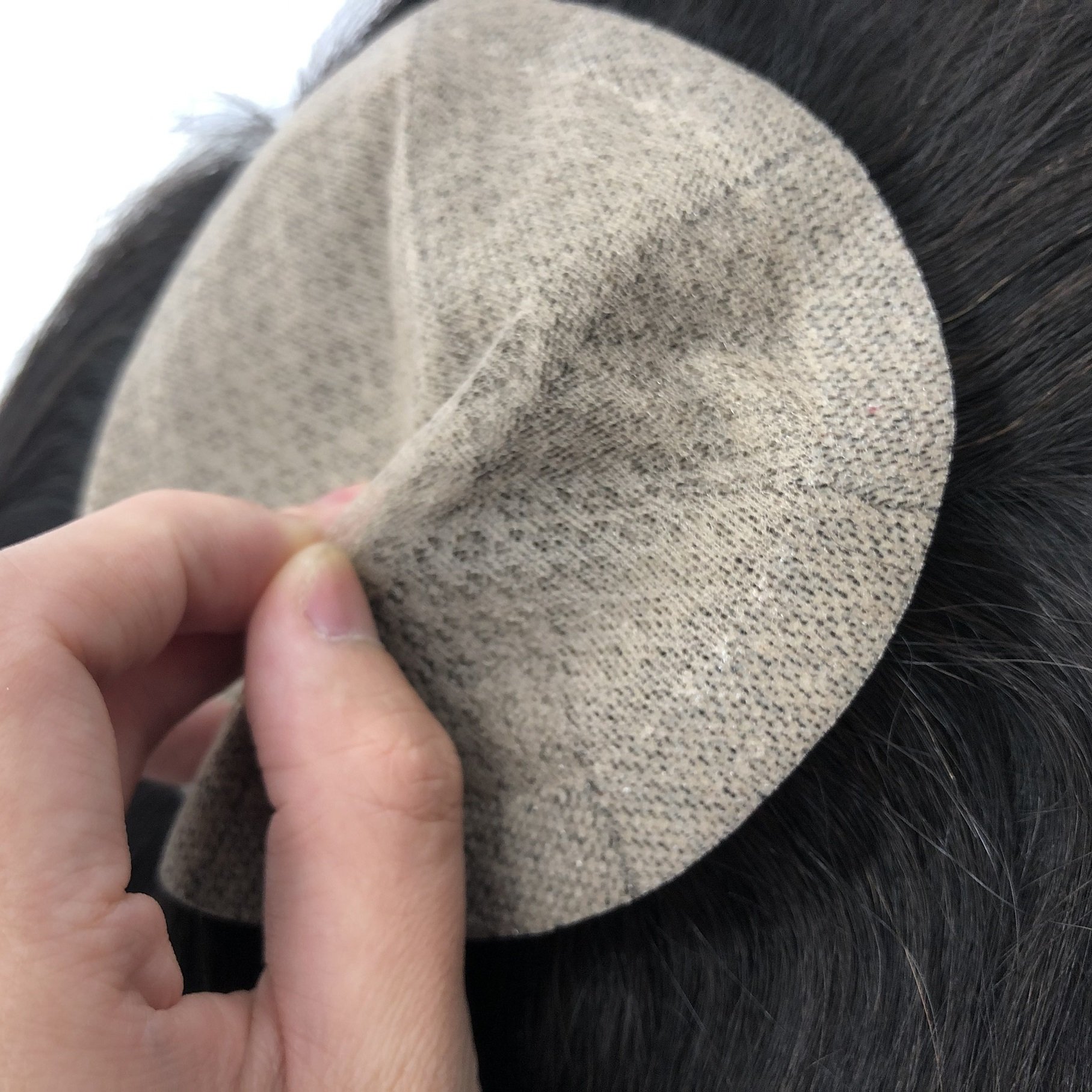 LONGFOR NK Handtied Silk Topper Chinese Remy Virgin Cuticle Aligned Women Toupee Hair Extensions